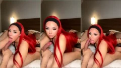 Davinaxx, el único fans musa, haciendo ese oral caliente en el niño en la cama