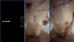 Claudia Suelen semidesnuda divirtiéndose con su hermano