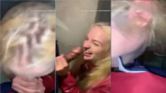 Estoy huyendo, atrapando a un chico con una polla gruesa en la avenida llena de gente