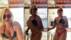 Lilika Teixeira tuvo expuesto en internet un vídeo amateur, donde aparece desnuda y con el coño ardiendo en llamas