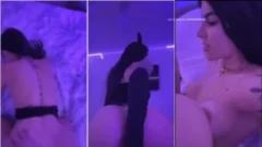 Thaissa fitt se disfraza divirtiéndose con su gato