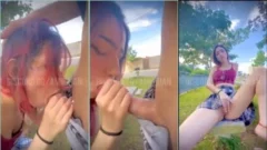 Amiichan se encuentra con un amigo en la calle y termina divirtiéndose en la plaza pública, a pesar de que está en una relación