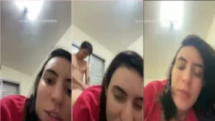 Preparando el culazo de la influencer para dar un show en vivo