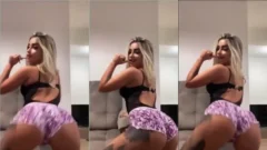 Rubia famosa, de cuerpazo, rockeando funk y mordiéndose el dedo de forma muy provocativa