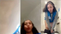Empleada de Walmart causó sensación en internet al mostrar su coño en el baño