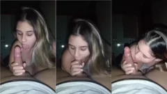 Filtrado en Internet una ninfeta que da ese programa, succionando polla con una cara muy traviesa